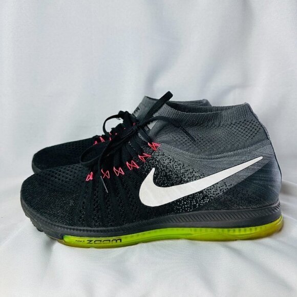 Nike Mens Zoom All Out Black Gray Flyknit Athletic Running Shoes Size US 11 - Picture 3 of 11